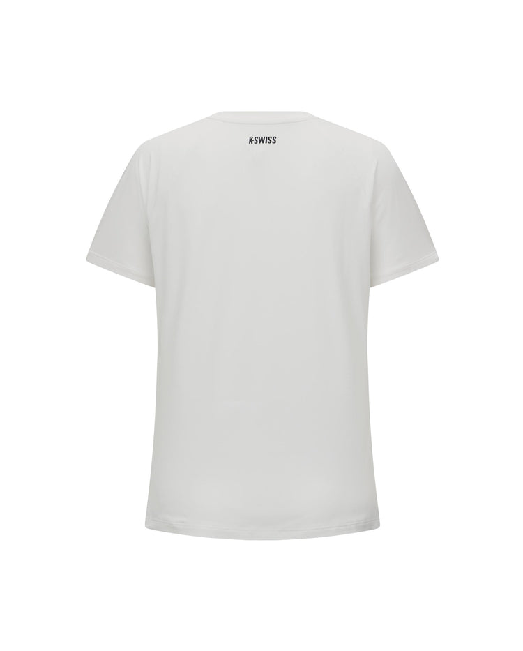 1912141-101 | WOMEN'S LOGO UPF50+ SWEAT ABSORB QUICK-DRY T-SHIRT | WHITE