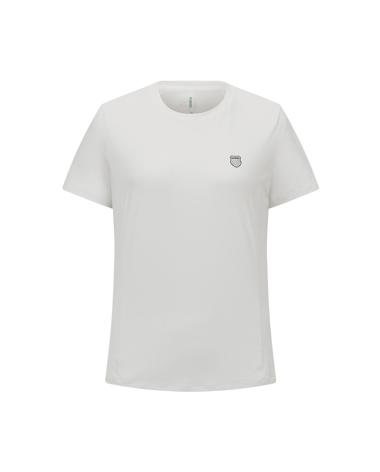 1912141-101 | WOMEN'S LOGO UPF50+ SWEAT ABSORB QUICK-DRY T-SHIRT | WHITE