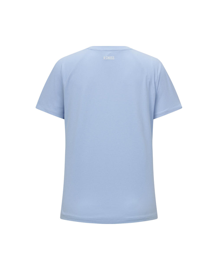 1912141-412 | WOMEN'S LOGO UPF50+ SWEAT ABSORB QUICK-DRY T-SHIRT | BLUE