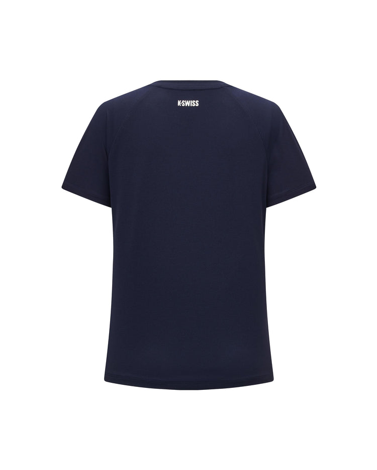 1912141-499 | WOMEN'S LOGO UPF50+ SWEAT ABSORB QUICK-DRY T-SHIRT | NAVY