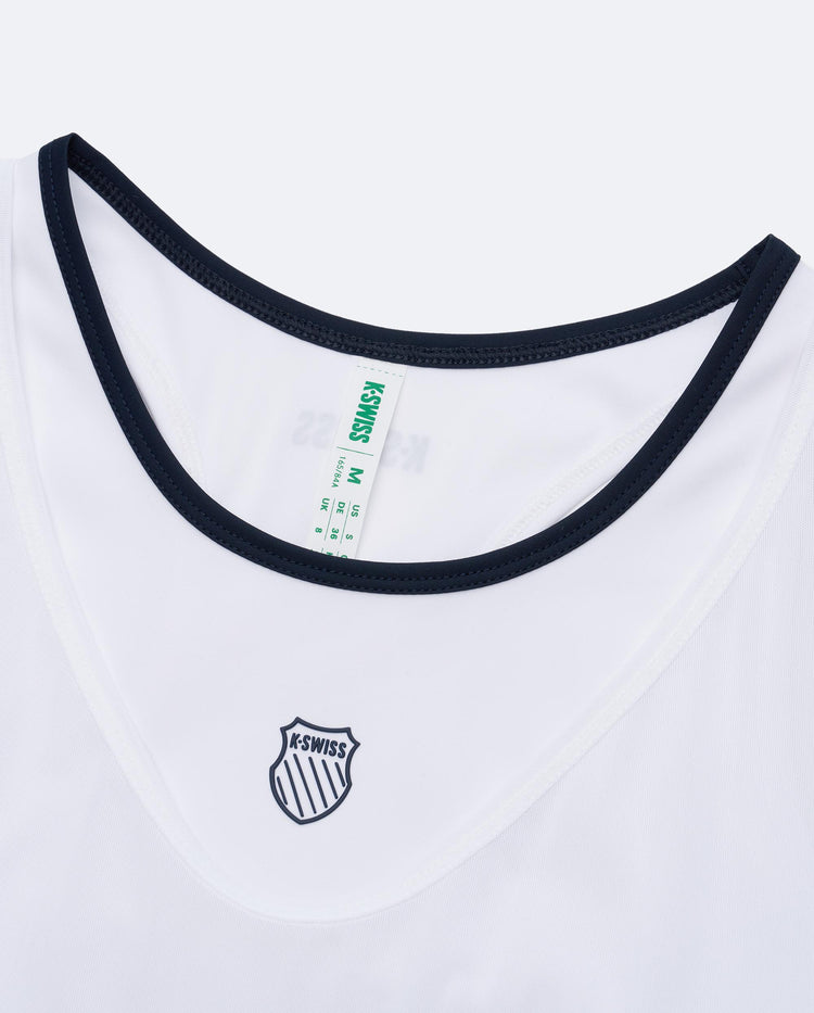 1913235-101 | WOMEN'S K-SWISS LOGO COOL-FEELING TENNIS DRESS | WHITE