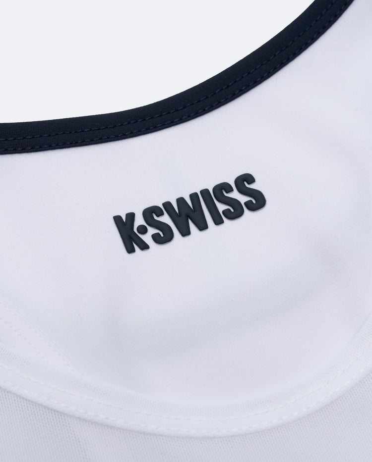 1913235-101 | WOMEN'S K-SWISS LOGO COOL-FEELING TENNIS DRESS | WHITE