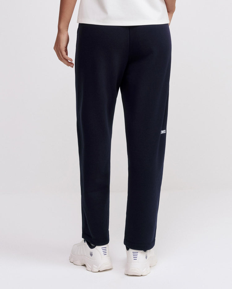 1913262-014 | WOMEN'S K-SWISS LOGO LOOSE FIT BARREL-LEG PANTS | NAVY