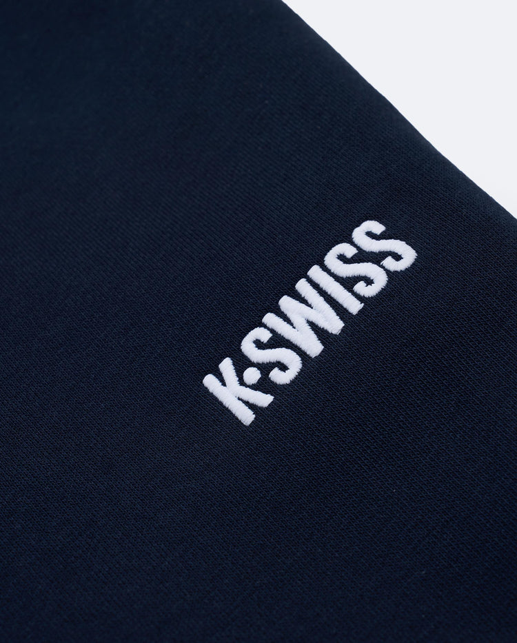 1913262-014 | WOMEN'S K-SWISS LOGO LOOSE FIT BARREL-LEG PANTS | NAVY