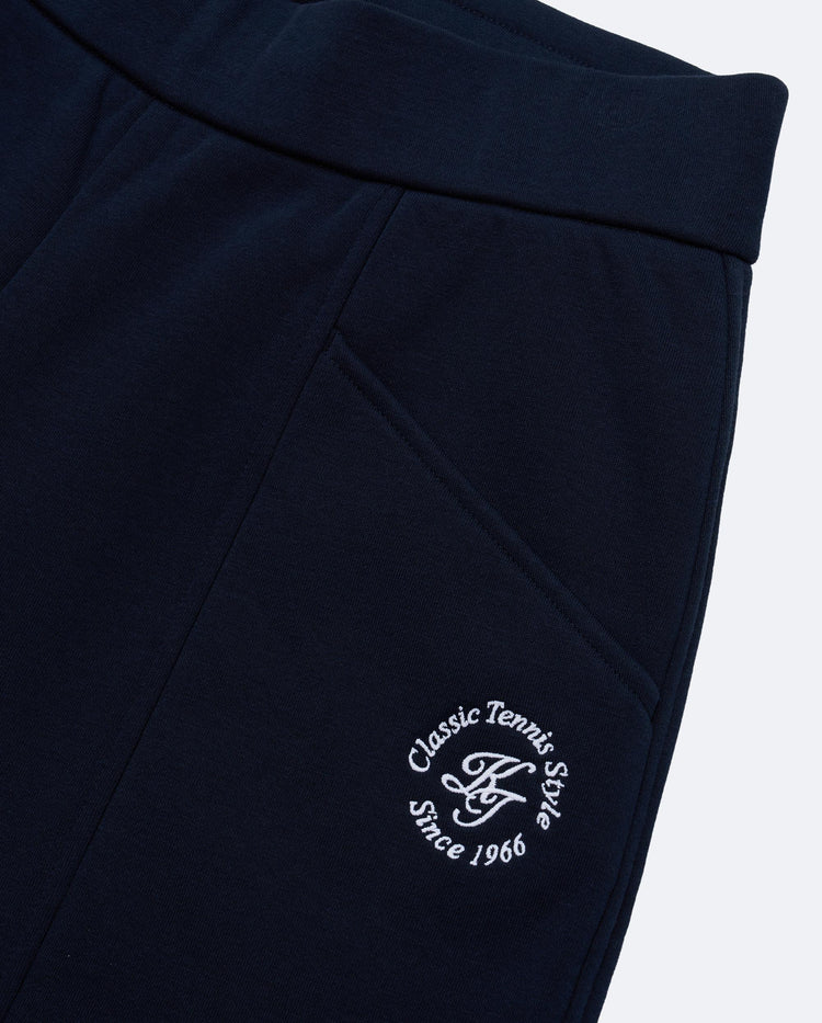 1913262-014 | WOMEN'S K-SWISS LOGO LOOSE FIT BARREL-LEG PANTS | NAVY
