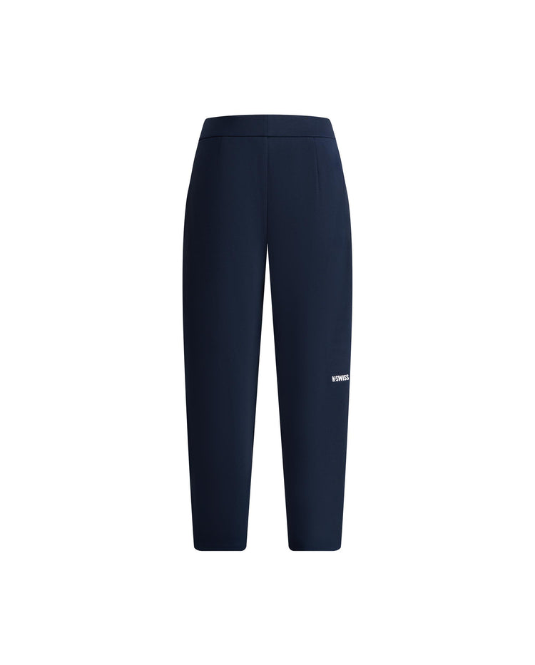 1913262-014 | WOMEN'S K-SWISS LOGO LOOSE FIT BARREL-LEG PANTS | NAVY