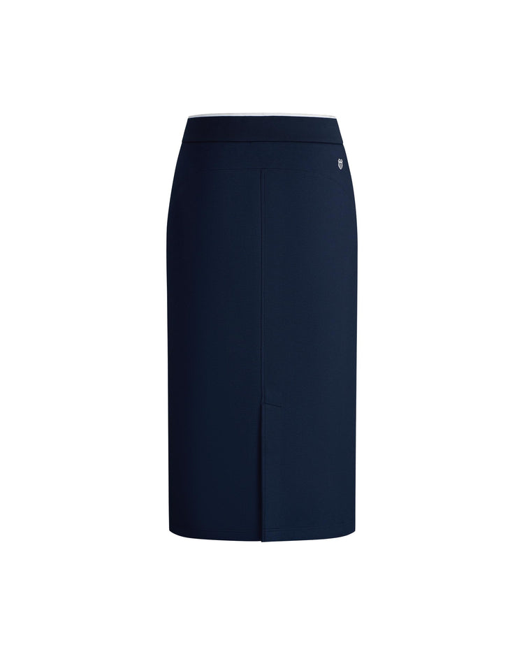 1913282-014 | WOMEN'S K-SWISS LOGO MIDI SKIRT | NAVY