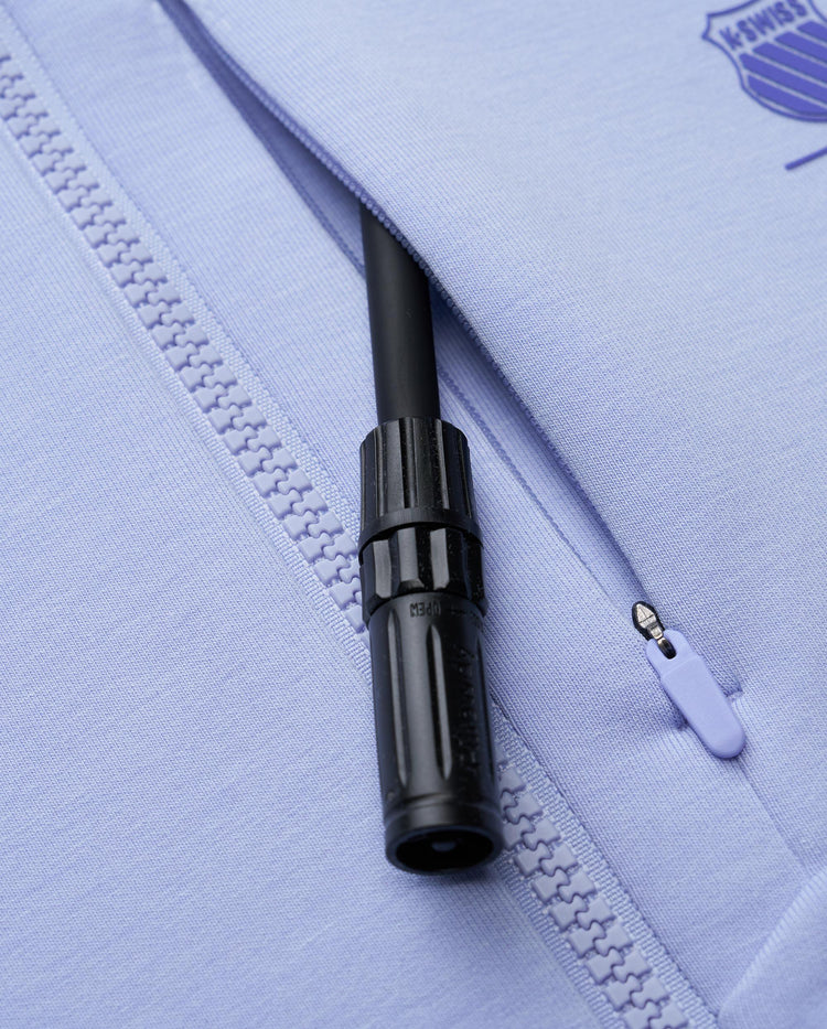 1913852-516 | WOMEN'S KUBE INFLATABLE NECK PILLOW HOODED JACKET | LAVENDER BLUE