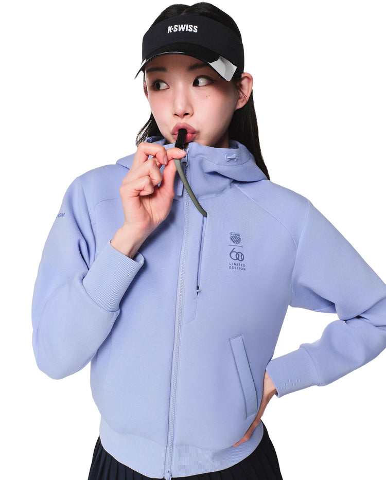 1913852-516 | WOMEN'S KUBE INFLATABLE NECK PILLOW HOODED JACKET | LAVENDER BLUE