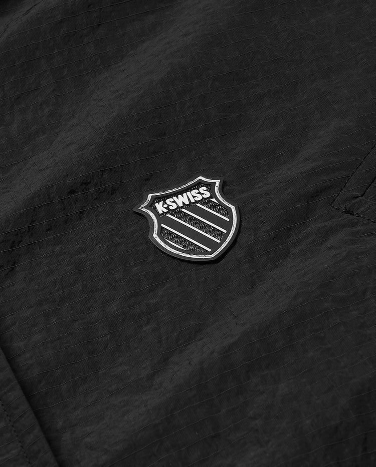 197149-008 | WOMEN'S K-SWISS LOGO LONG CUT HOODED JACKET | BLACK