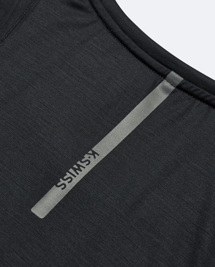 197207-008 | WOMEN'S K-SWISS LOGO SHORT SLEEVES T-SHIRT | BLACK