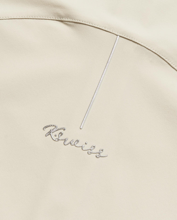 198087-903 | WOMEN'S K-SWISS LOGO LOOSE FIT HOODED JACKET | WHT/GREY