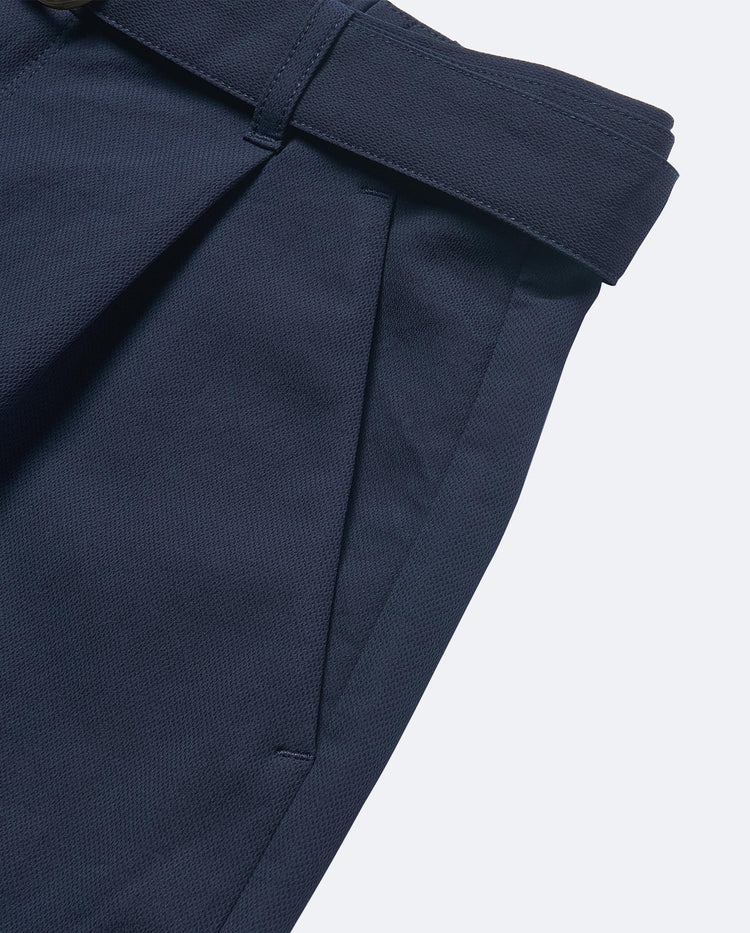 198401-495 | WOMEN'S BELTED STRAIGHT PANTS | BLUE/MISC