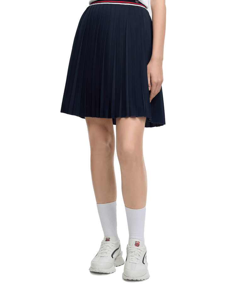 198415-495 | WOMEN'S K-SWISS LOGO PLEATED SKIRT | BLUE/MISC