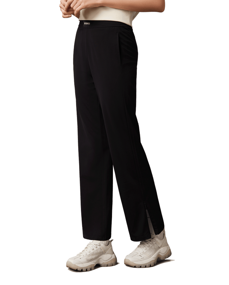 199903-008 | WOMEN'S K-SWISS LOGO SIDE SPLITS PANTS | BLACK