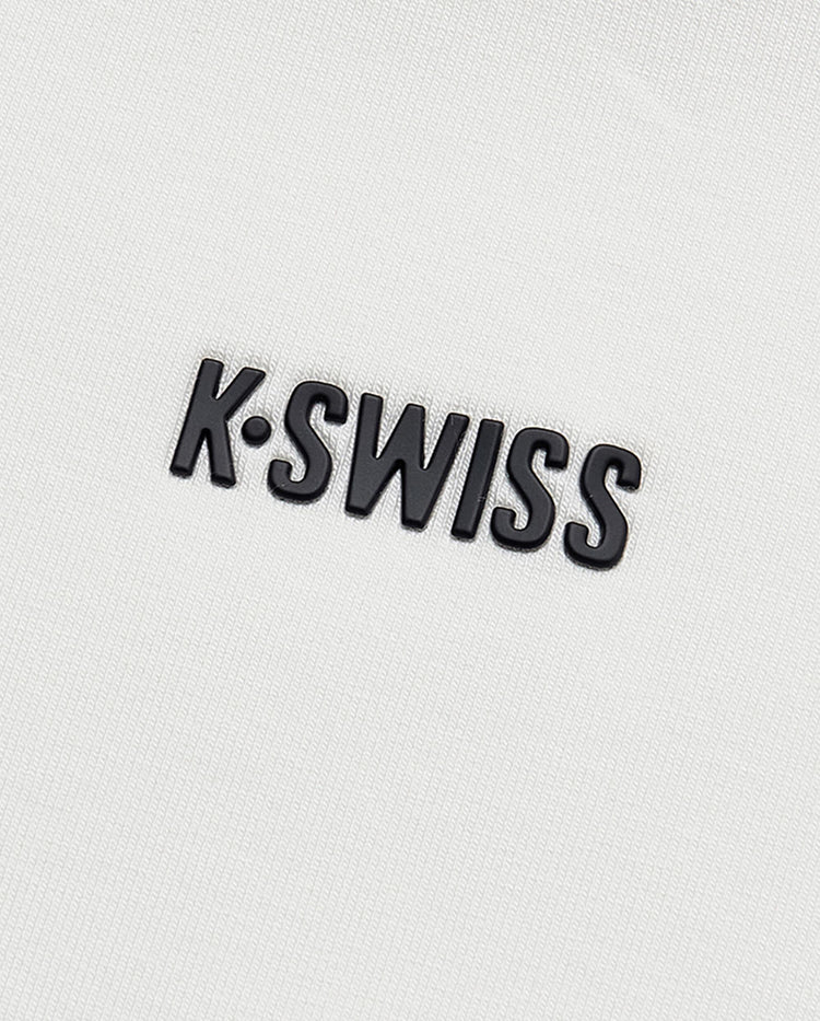 199921-115 | WOMEN'S K-SWISS LOGO CROPPED SWEATSHIRT | WHITE/SPECIAL