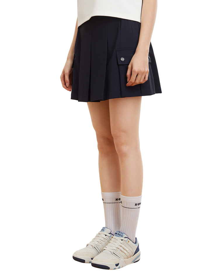 199934-495 | WOMEN'S K-SWISS LOGO TENNIS SKIRT | BLUE/MISC