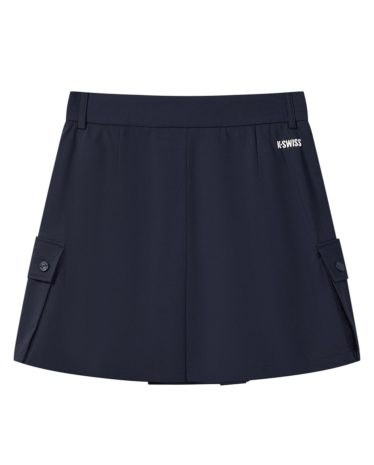 199934-495 | WOMEN'S K-SWISS LOGO TENNIS SKIRT | BLUE/MISC