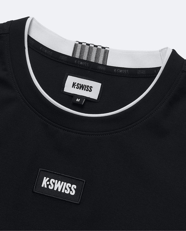 199953-008 | WOMEN'S K-SWISS LOGO T-SHIRT | BLACK