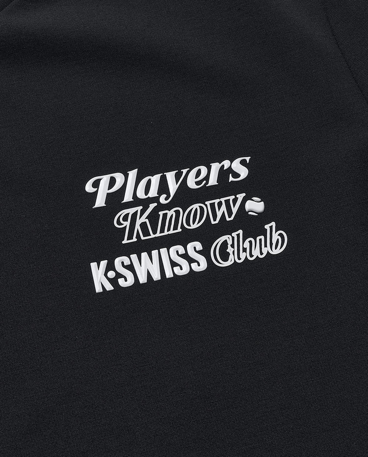 199955-008 | WOMEN'S K-SWISS CLUB LOGO T-SHIRT | BLACK