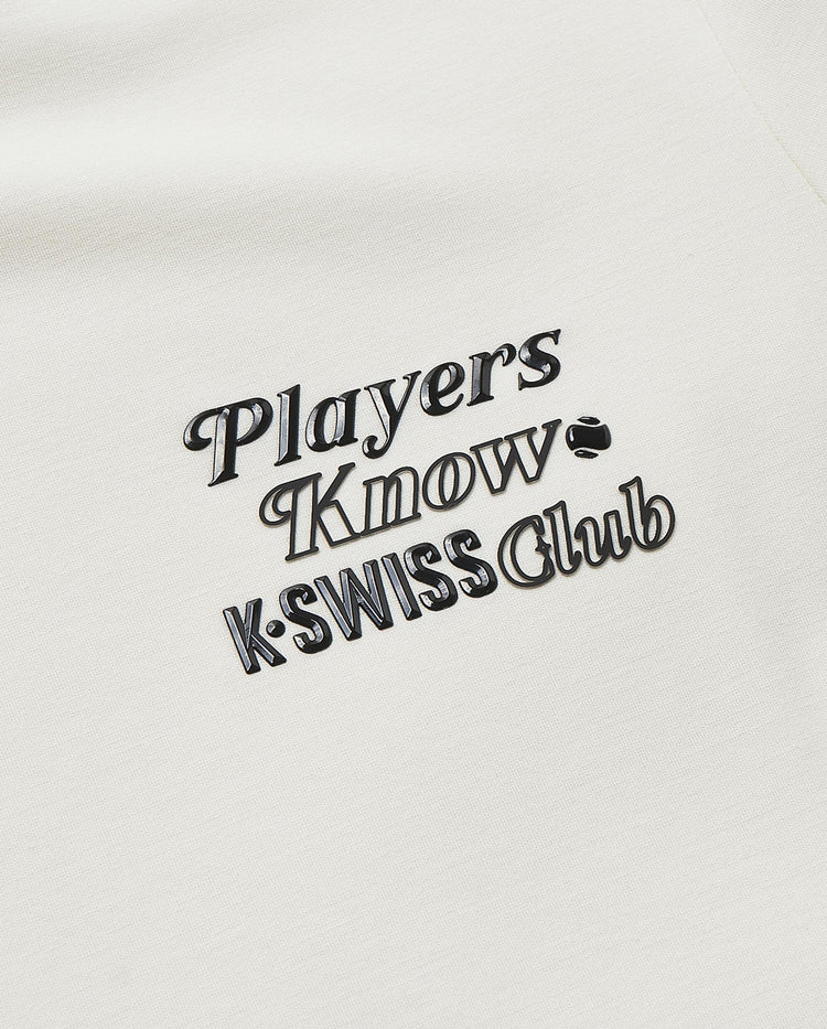 199955-115 | WOMEN'S K-SWISS CLUB LOGO T-SHIRT | WHITE/SPECIAL