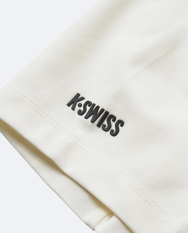 199955-115 | WOMEN'S K-SWISS CLUB LOGO T-SHIRT | WHITE/SPECIAL