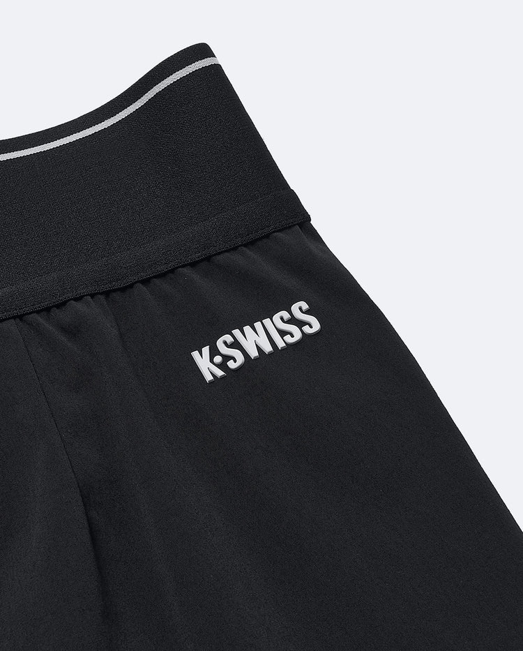 199961-008 | WOMEN'S K-SWISS LOGO SHORTS | BLACK