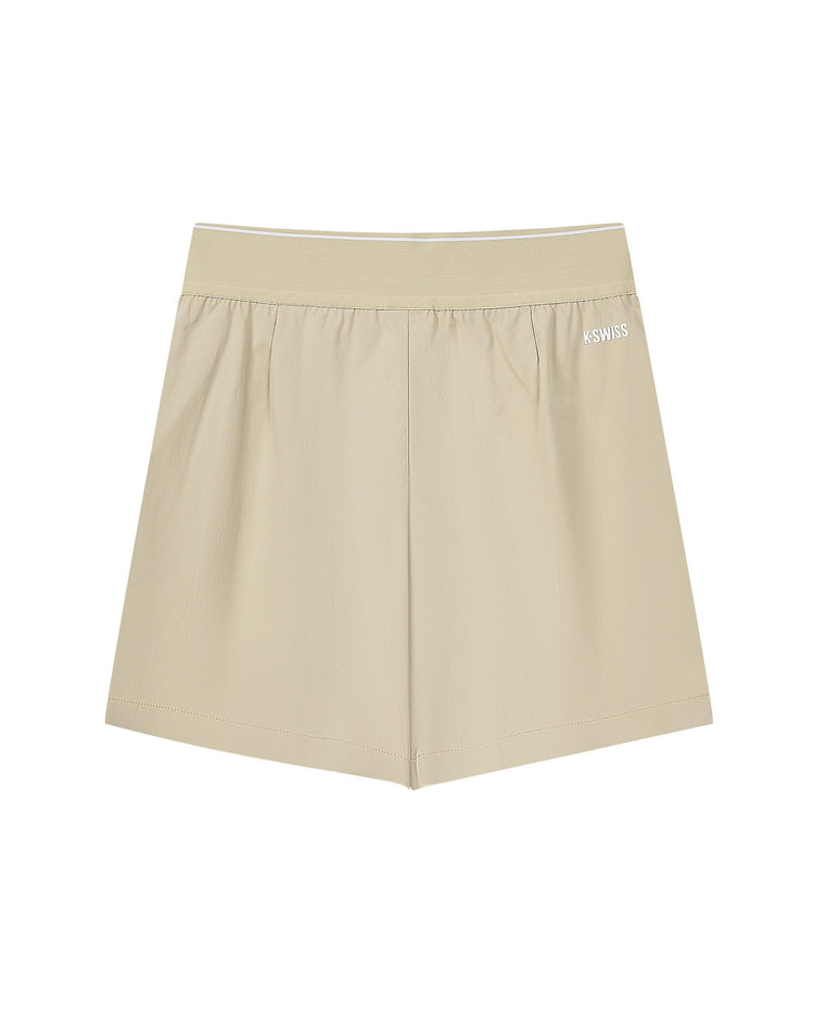 199961-200 | WOMEN'S K-SWISS LOGO SHORTS | BROWN/BROWN