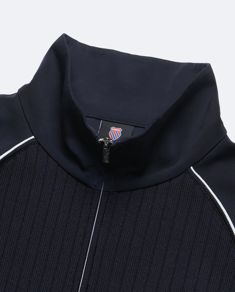 199964-443 | WOMEN'S K-SWISS LOGO STRIPED JACKET | BLUE MOON