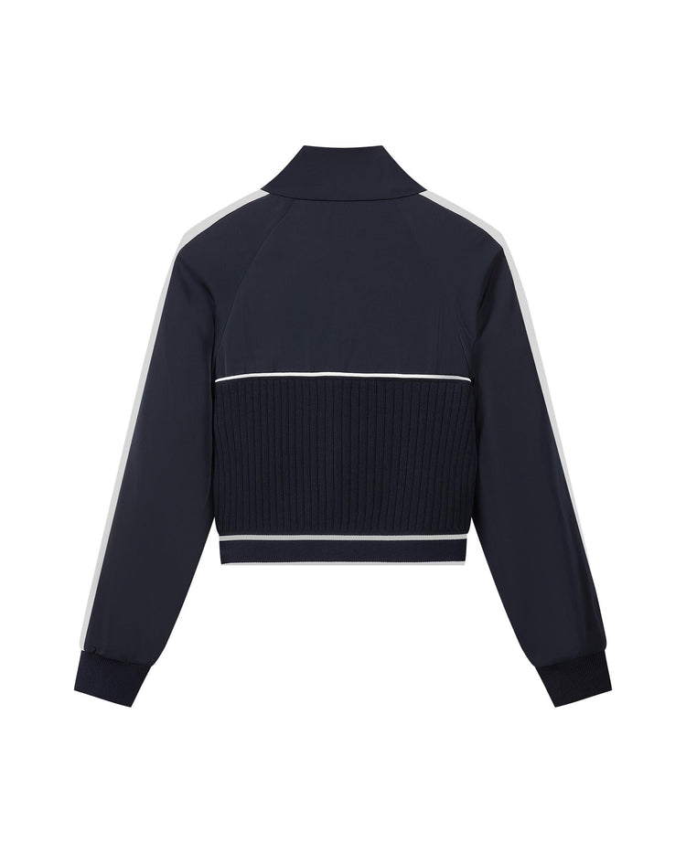 199964-443 | WOMEN'S K-SWISS LOGO STRIPED JACKET | BLUE MOON