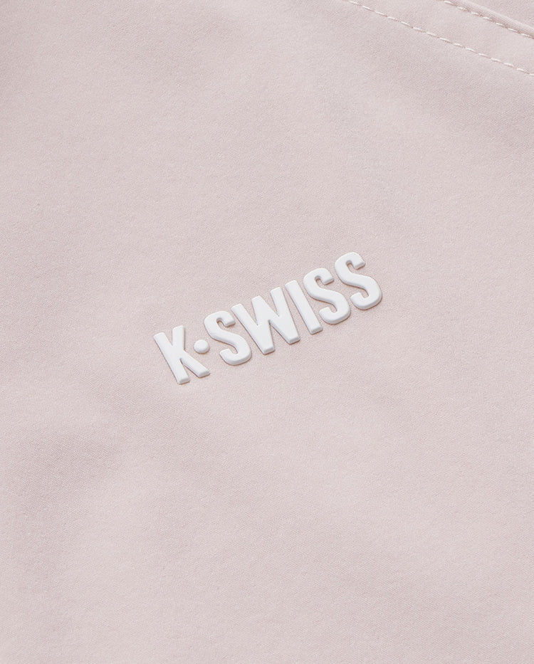 199968-689 | WOMEN'S K-SWISS LOGO LOOSE FIT VEST | WHISPER PINK/WHITE