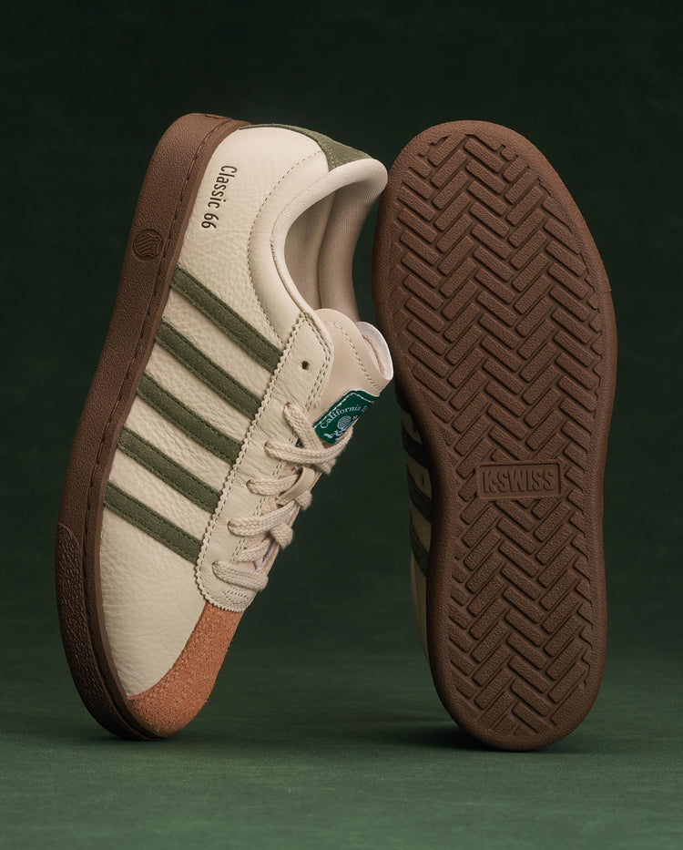 94712-202-M | WOMEN'S NEW CLASSIC 66 LEATHER SNEAKERS | OYSTER GREY