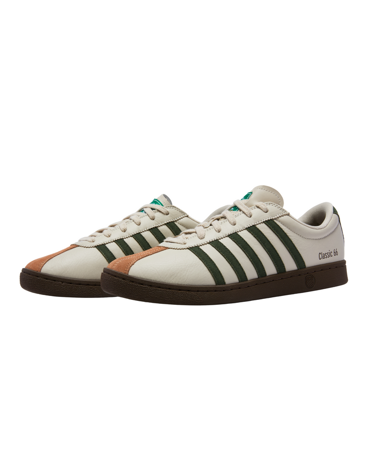 94712-202-M | WOMEN'S NEW CLASSIC 66 LEATHER SNEAKERS | OYSTER GREY