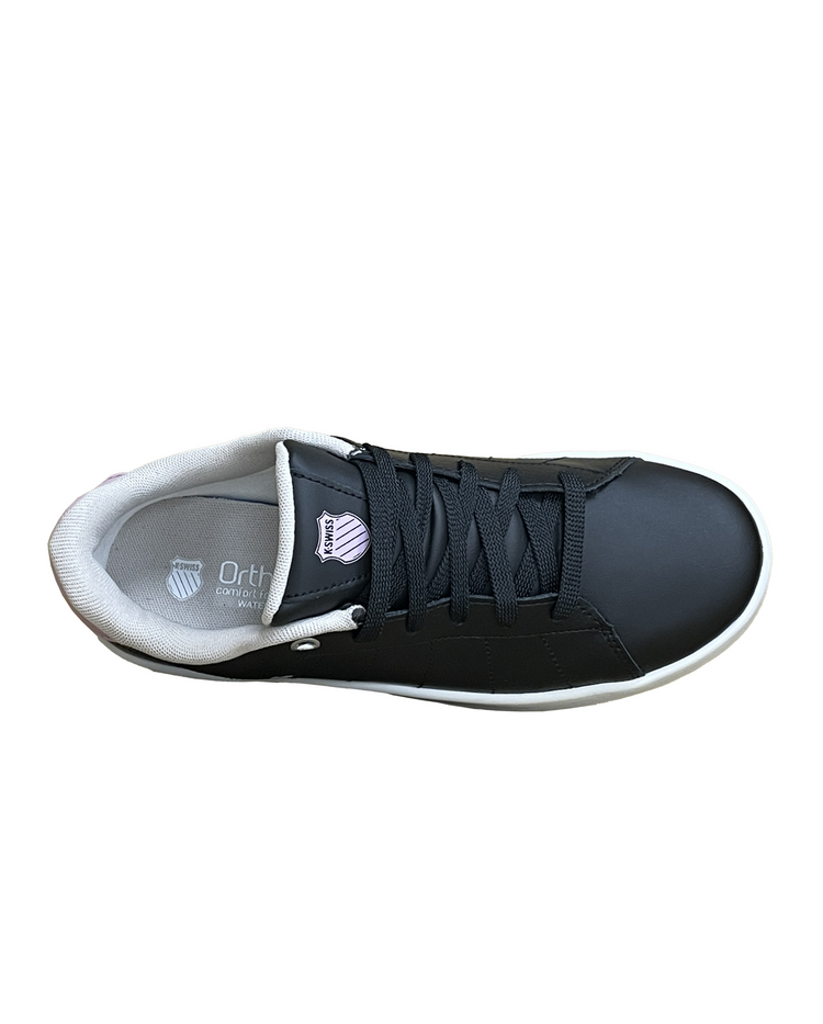 99457-071-M | WOMEN'S COURT CAMEO II WATERPROOF SNEAKERS | BLK/PINK/OATMEAL/WHT
