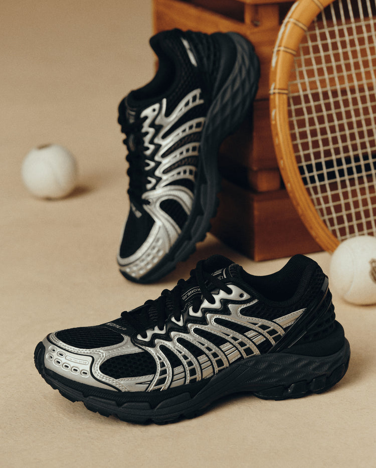 99476-076-M | WOMEN'S KONEJO SNEAKERS | BLACKT/EBONY/SILVER