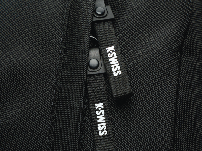 BG198-008 | K-SWISS LOGO BACKPACK | BLACK