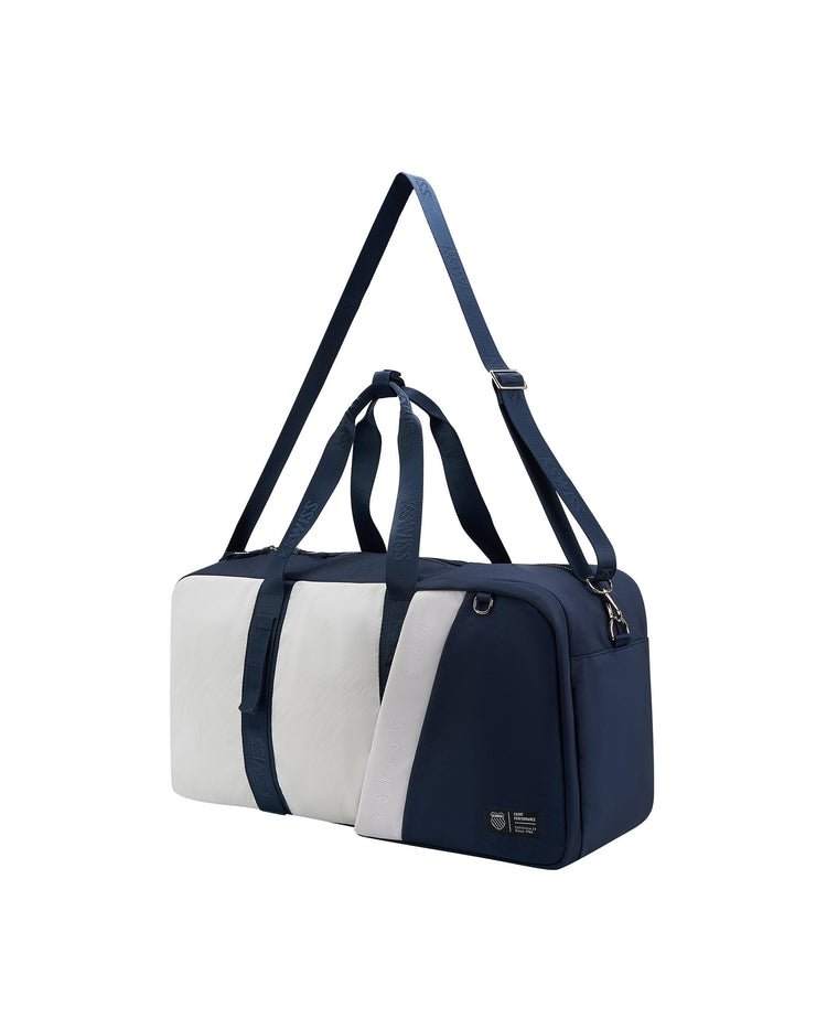 BG387-495 | UNISEX COLOR BLOCKS TRAVEL BAG | BLUE/MISC