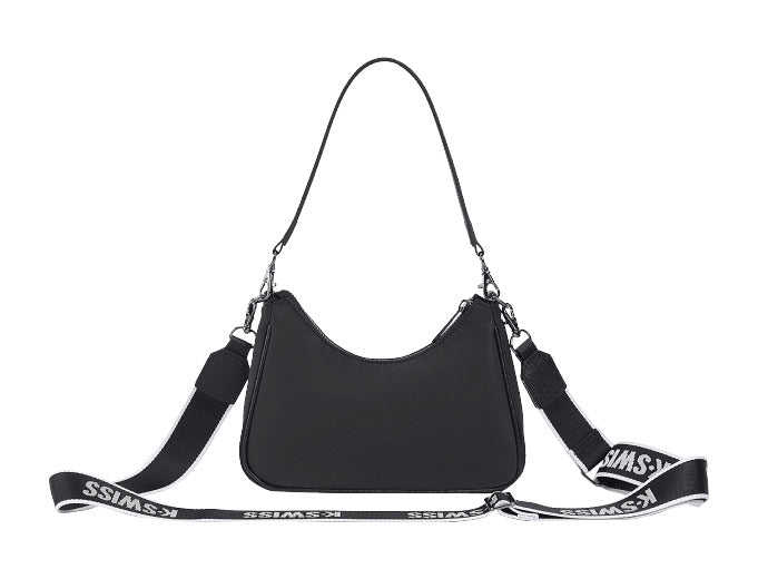 BG406-008 | K-SWISS TWO WAYS SHOULDER CROSSBODY BAG | BLACK