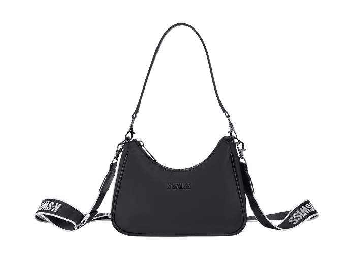 BG406-008 | K-SWISS TWO WAYS SHOULDER CROSSBODY BAG | BLACK