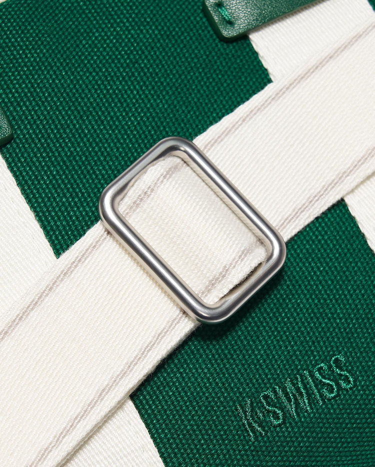 BG646-300 | K-SWISS LOGO TWO WAYS HAND BAG | FOREST GREEN