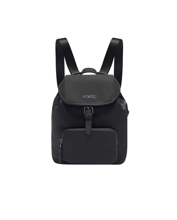 BG647-008 | K-SWISS LOGO BACKPACK | BLACK