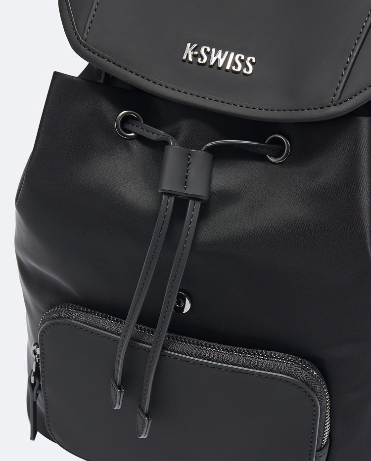 BG647-008 | K-SWISS LOGO BACKPACK | BLACK