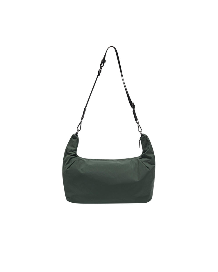 BG649-329 | LOGO TWO WAYS SHOULDER CROSSBODY BAG | GREEN/MISC