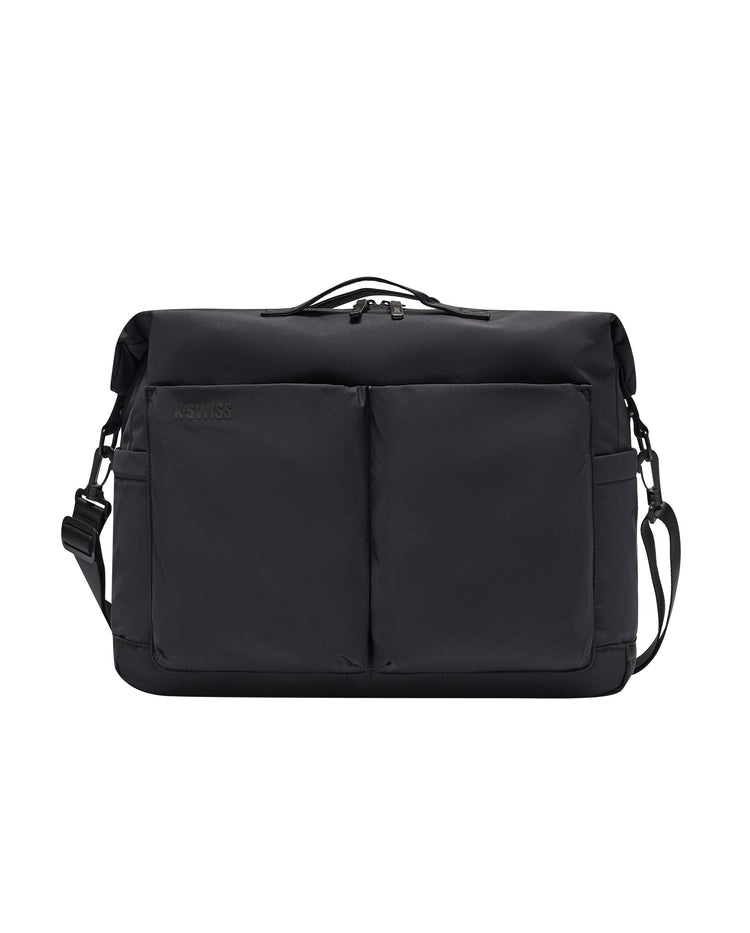 BG650-008 | K-SWISS LOGO CROSSBODY BAG | BLACK