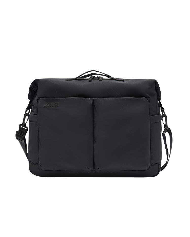 BG650-008 | K-SWISS LOGO CROSSBODY BAG | BLACK