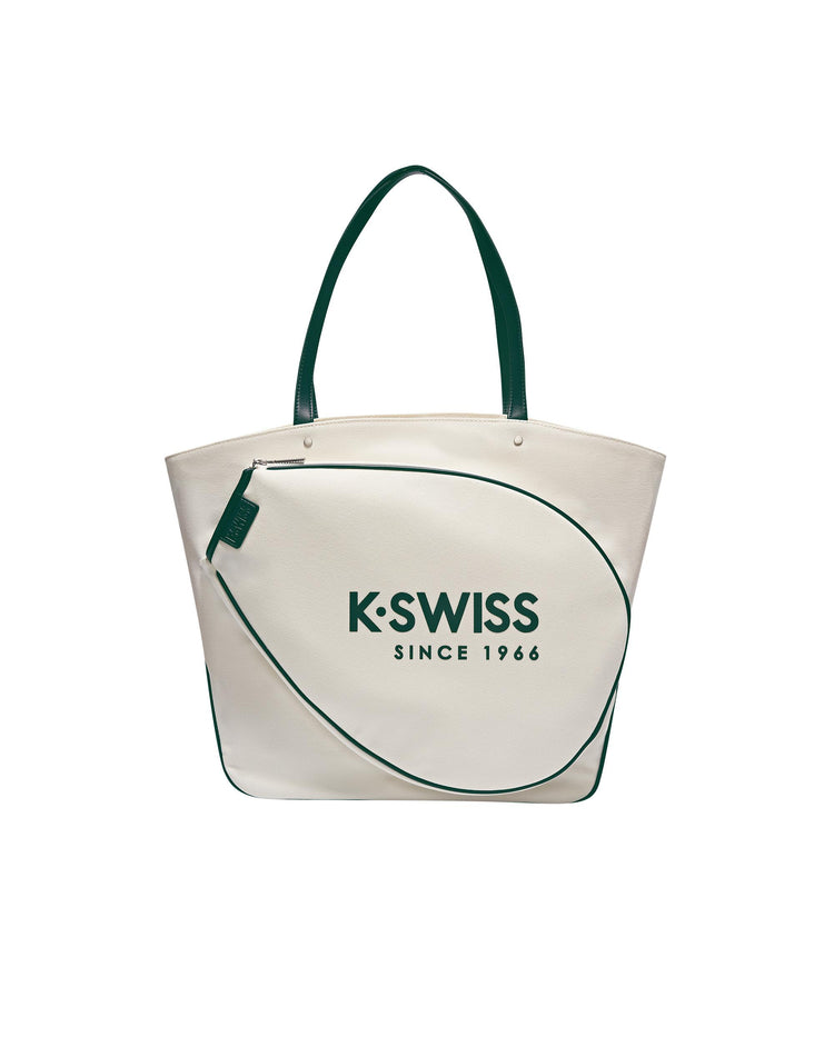 BG652-161 | K-SWISS LOGO SHOULDER RACKET BAG | WHITE