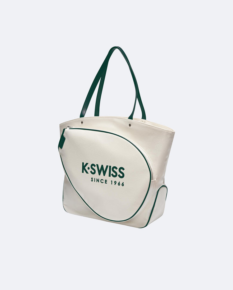 BG652-161 | K-SWISS LOGO SHOULDER RACKET BAG | WHITE