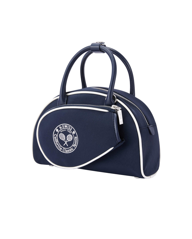 BG677-014 | K-SWISS TENNIS CLUB LOGO HANDBAG RACKET BAG | BLK/PURPLE