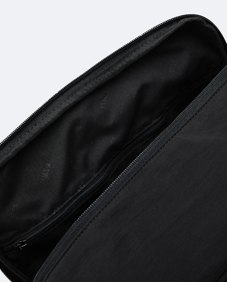 BG681-008 | WATER REPLELLENT BACKPACK CROSSBODY BAG 2-IN-1 | BLACK