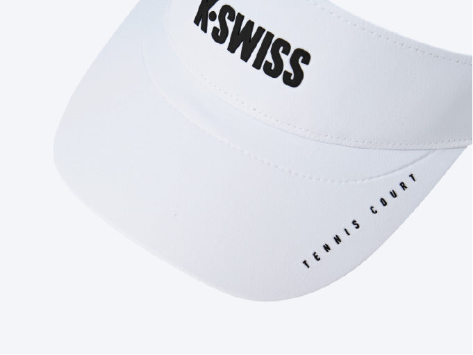 C3430-101 | K-SWISS LOGO VISOR CAP | WHITE